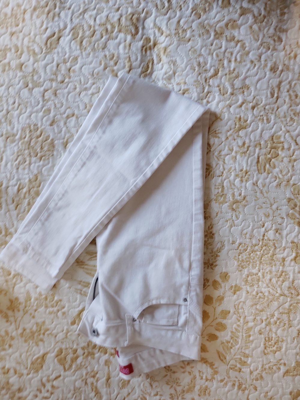 Wax Jean White Straight Leg Women's Jeans